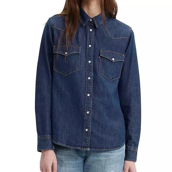 (Levi's) Ultimate Western Denim Shirt - Picture 1 of 7